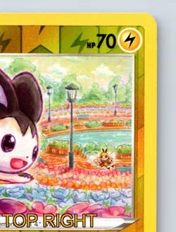 Basic Emolga HP 70 Static Shock Attack Rarity Yellow Colorful Pokemon - Image 4