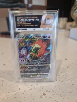 Pokemon TCG Charizard VSTAR SWSH262 Black Star Holo Promo Card - Image 1