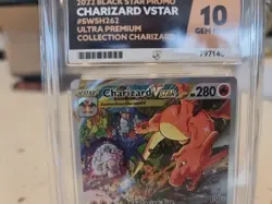 Pokemon TCG Charizard VSTAR SWSH262 Black Star Holo Promo Card - Image 3