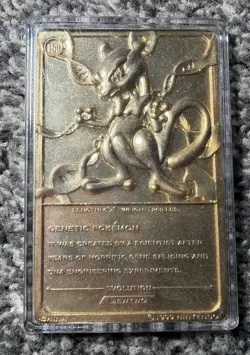 23 K Gold Plated Mew Two Pokemon Card (Nintendo 1999) 23K - Image 2