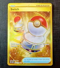 Switch 206/165 Pokemon Sv: Scarlet & Violet 151 Gold Hyper Rare Holo -Pack Fresh - Image 1