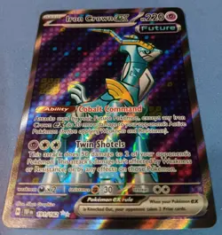 Pokemon - Iron Crown ex 191/162 - SV Temporal Forces - Full Art Textured - NM - Image 2