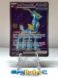 Pokemon Iron Crown ex 191/162 Temporal Forces SV Ultra Rare Full Art - Image 1
