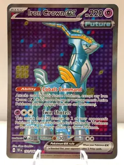 Pokemon Iron Crown ex 191/162 Temporal Forces SV Ultra Rare Full Art - Image 2