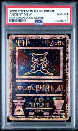 Ancient Mew Promo Pokemon Game the Movie 2000 Holo Foil Card PSA 8 - Image 1