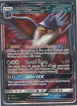 4 RARE UNBROKEN BONDS Pokemon BLASTOISE GX+PERSIAN GX+HONCHKROW GX+VENOMOTH GX - Image 3