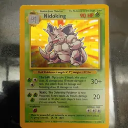 Pokemon TCG Nidoking Base Set 11/102 Holo 1999-2000 Wizards Base Set... - Image 1