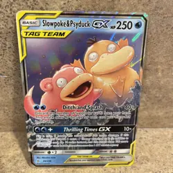 Pokemon Sun and Moon Unified Minds Slowpoke Psyduck GX Tag Team #35/236 MP 2019 - Image 2