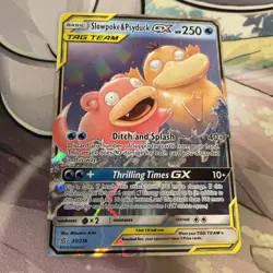 Pokemon Sun and Moon Unified Minds Slowpoke Psyduck GX Tag Team #35/236 MP 2019 - Image 3