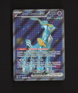 Iron Crown ex 191/162 Temporal Forces Full Art Ultra Rare Holo Pokemon Card NM - Image 1