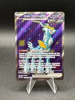 Pokemon Iron Crown ex 191/162 Temporal Forces Ultra Rare Full Art Holo - Image 1
