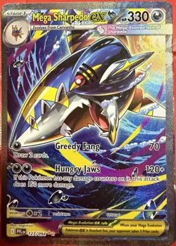 Pokemon ME02: Phantasmal Flames #127/094 Mega Sharpedo ex Holo - Image 1