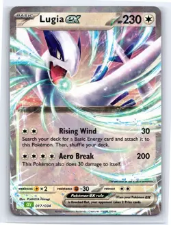Lugia ex 017/034 - Pokemon TCG - Classic Collection Holo - NM - Image 1