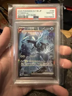 PSA 10 Kyurem EX 168 Special Art Rare SV11B Black Bolt Pokemon Japanese - Image 1
