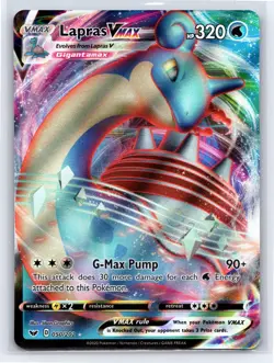 Pokemon TCG - SWSH Sword & Shield Base Set - Lapras VMAX Ultra Rare Holo 050/202 - Image 1