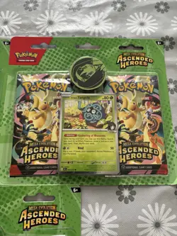 Pokemon Mega Evolution: Ascended Heroes 2-Pack Blister Collection (ERIKA) X 3 - Image 5