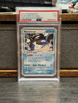 2004 Pokemon Fire Red & Leaf Green Blastoise EX 104/112 PSA 7 - Image 1