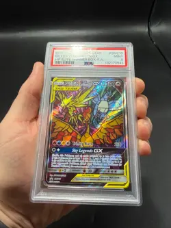 2019 Pokemon Black Star Promo Moltres Zapdos Articuno GX #SM210 PSA 9 Mint - Image 2