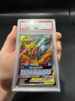 2019 Pokemon Black Star Promo Moltres Zapdos Articuno GX #SM210 PSA 9 Mint - Image 2