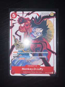 Monkey D Luffy 3rd Anniversary ST01-012 Carrying On His Will Tournament New - Image 1