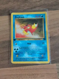 Pokemon TCG Magikarp Card 47/82 Team Rocket 1st Edition WOTC Vintage LP - Image 1
