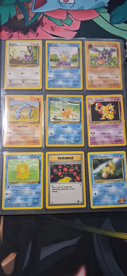 Binder Lot 126 Pokemon WOTC 1995 vintage Base Set 1st Edition Card jungle fossil - Image 3