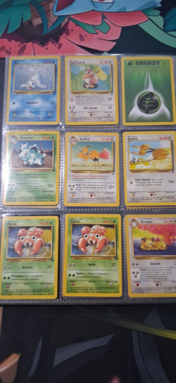 Binder Lot 126 Pokemon WOTC 1995 vintage Base Set 1st Edition Card jungle fossil - Image 5