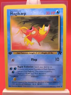 Magikarp 47/82 Team Rocket 1st Edition Vintage Pokemon Card - Image 1