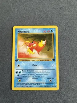Pokemon TCG Magikarp Card 47/82 Team Rocket 1st Edition WOTC Vintage LP - Image 1