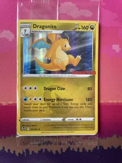 Pokemon Card Dragonite Silver Tempest STAMPED GAMESTOP SEALED 131/195 Near mint - Image 1
