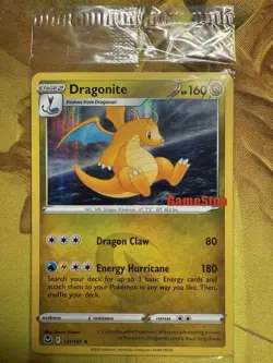 Dragonite 131/195 Silver Tempest, GameStop Stamped Promo Pokemon Card, NM SEALED - Image 1