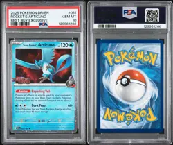2025 POKEMON DRI EN-DESTINED RIVALS #051 TEAM ROCKET'S ARTICUNO PSA 10 - Image 3