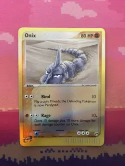 Pokemon Card Onix Ex Sandstorm Reverse Holo Common 71/100 Near Mint - Image 1