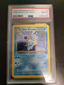 2000 Pokemon Rocket Dark Blastoise Holo #3 - PSA 8 NM-MT - Image 4