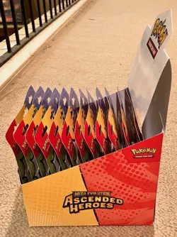 Pokemon Ascended Heroes Tech Sticker Collection 6x6 Set Of 12 Full Box In Hand - Image 2