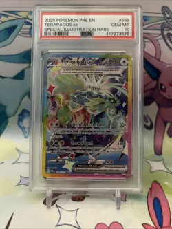 Terapagos EX 169/131 Prismatic Evolutions Pokemon TCG Special Illustration PSA10 - Image 1