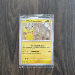 Pokemon x Natural History Museum London Pikachu At The Museum Jumbo Card Sealed - Image 1