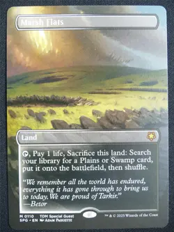 Marsh Flats Borderless - SPG - Mtg Card #21E - Image 1