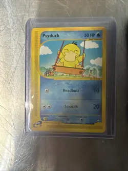 Pokemon TCG Aquapolis Psyduck Card 104/147 2002 Regular Near Mint Condition - Image 1