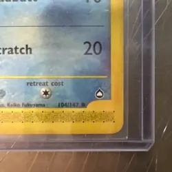 Pokemon TCG Aquapolis Psyduck Card 104/147 2002 Regular Near Mint Condition - Image 3