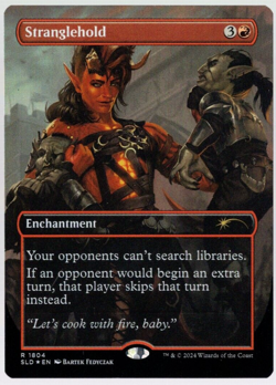 Stranglehold 1804 Borderless Rainbow Foil DnD Secret Lair MTG Near Mint - Image 1