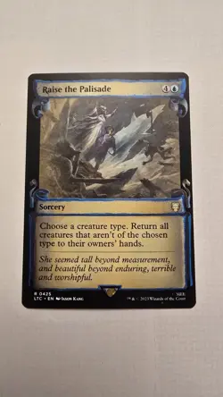 Raise the Palisade (Showcase Scrolls) LOTR: Tales of Middle-Earth MTG 0425 - Image 1