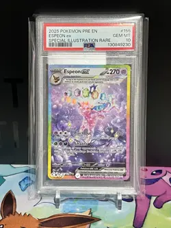 💎 POKEMON PRE EN-PRISMATIC EVOLUTIONS 155/131 ESPEON EX SIR PSA 10 - Image 1