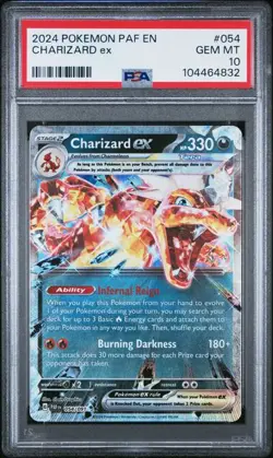 Pokemon Paldean Fates - CHARIZARD EX - DOUBLE RARE - 054/091 - PSA 10 - Image 1