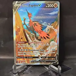 Pokemon TCG Galarian Zapdos v Alternate Art Chilling Reign Card 174/198 - Image 1