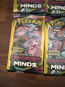 Pokemon Sun & Moon Unified Minds 3 Card Mini Booster Packs (6) - Image 5