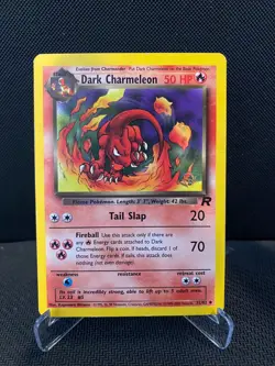 Pokemon Team Rocket - W Stamp Dark Charmeleon 32/82 MP | FREE DELIVERY | - Image 1
