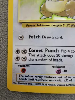 Pokemon TCG Jungle Kangaskhan Holo Rare 5/64 LP/NM - Image 5