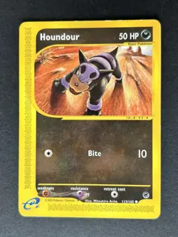 Houndour 113/165 Expedition Base Set Regular Non Holo Pokemon TCG - MP - Image 1