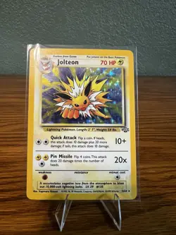 Jolteon Jungle Set Pokemon TGC Unlimited Wizards 1999 Holo 4/64 - Image 1